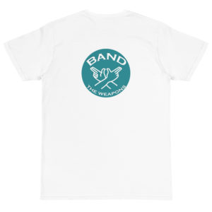 Organic T-Shirt Back Logo with band the weapons