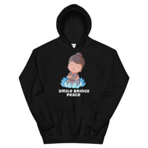 Unisex Hoodie with Smile Brings Peace