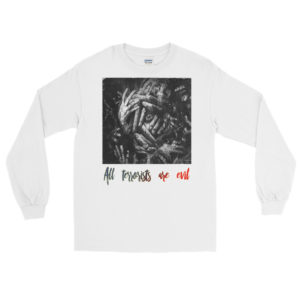 Long Sleeve T-Shirt with All Terrorists Are Evil New