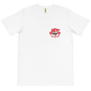 Organic T-Shirt Pocket Logo with Hey From Heart To Heart