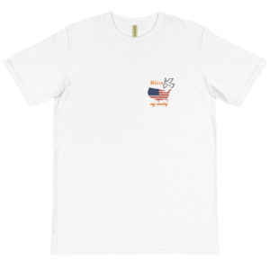 Organic T-Shirt Pocket Logo with bless my country