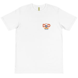 Organic T-Shirt Pocket Logo with best dad forever 2