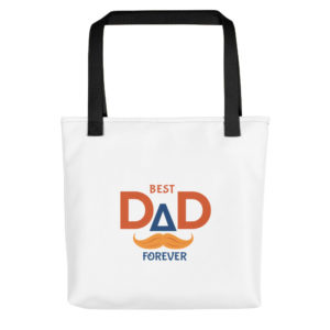 Tote bag with best dad forever 2