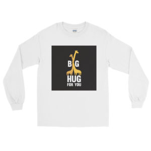 Men's Long Sleeve T-Shirt with Big Hug For You