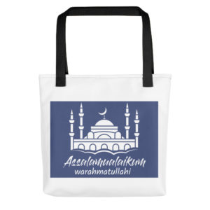 Tote bag with Assalamualaikum Warahmatullahi