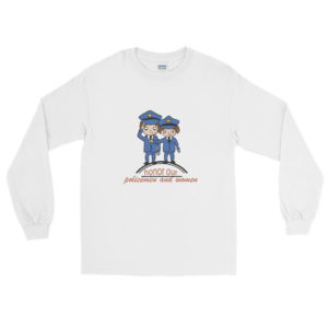 Long Sleeve T-Shirt with Policemen And Women