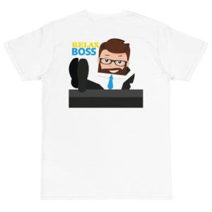 Organic T-Shirt back logo with Relax Boss