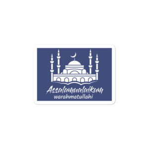 Bumper stickers with Assalamualaikum Warahmatullahi