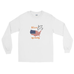 Long Sleeve T-Shirt with  bless my country