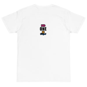 Organic T-Shirt Back Logo with No One Is Perfect