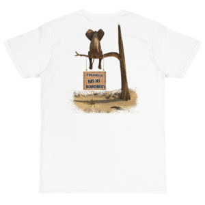 Organic T-Shirt Back Logo With IMAGINATION HAS NO BOUNDARIES