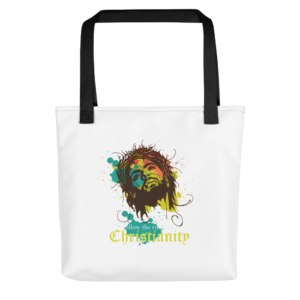 Tote bag with Follow The Rules Of Christianity