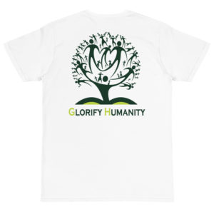 Organic T-Shirt Back Logo With Glorify Humanity