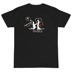 Organic T-Shirt Back Logo With I Appreciate My Wife