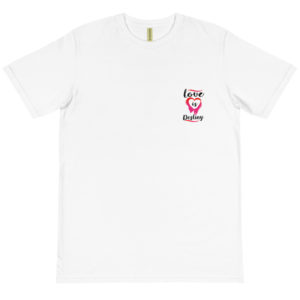 Organic T-Shirt Pocket Logo with Love Is Destiny