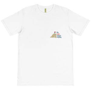 Organic T-Shirt Pocket Logo With Hey Love Conquers