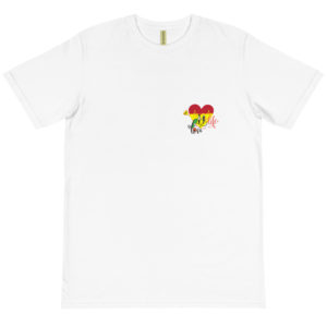 Organic T-Shirt Pocket Logo With Hey Love Life