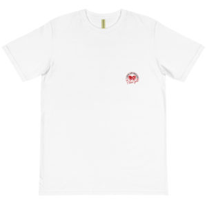 Organic T-Shirt Pocket Logo With I Love Life Because I Love You