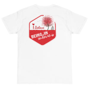 Organic T-Shirt Back Logo With I Believe Being In Love