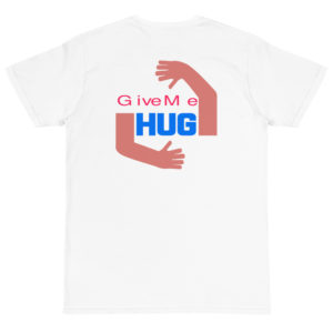 Organic T-Shirt Back Logo with Give Me Hug