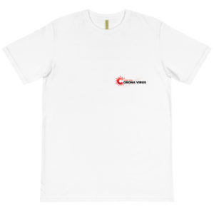 Organic T-Shirt pocket logo with Fuck You Corona Virus 4
