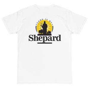 Organic T-Shirt Back Logo With Lord Is My Shepard
