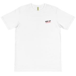 Organic T-Shirt Pocket Logo With Keep Off Private Property