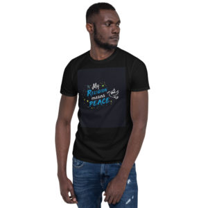 Short-Sleeve Unisex T-Shirt With My Religion Means Peace