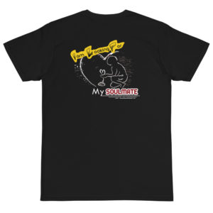 Organic T-Shirt Back Logo With I Am Looking For My Soulmate