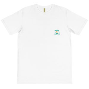 Organic T-Shirt Pocket Logo With Hey Your Voice Is Important
