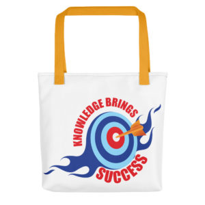 Tote bag With Knowledge Brings Success