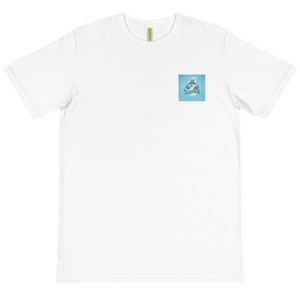 Organic T-Shirt Pocket Logo With PLEASE STOP THE POLLUTION