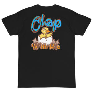 Organic T-Shirt Back Logo with Clap With Me