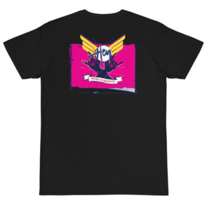Organic T-Shirt Back Logo With Hey Make It Happen