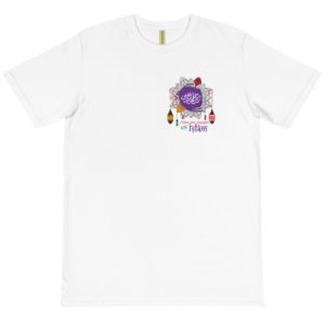 Organic T-Shirt Pocket Logo with Follow The Examples Of Islam