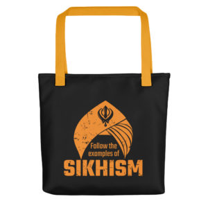 Tote bag with Follow The Examples Of Sikhism