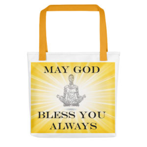 Tote bag With May God Bless You Always