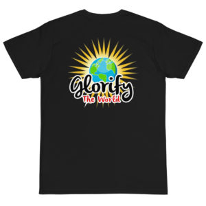 Organic T-Shirt Back Logo with Glorify The World
