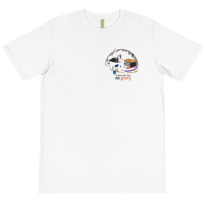 Organic T-Shirt Pocket Logo with Follow The Road To Glory