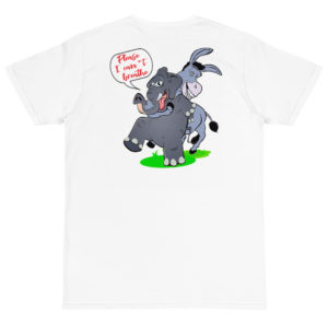 Organic T-Shirt Back Logo with Please I Cant Breath New