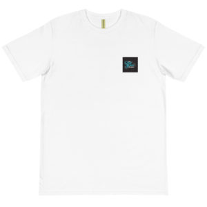 Organic T-Shirt Pocket Logo With May God Bless You