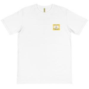 Organic T-Shirt Pocket Logo With May God Bless You Always