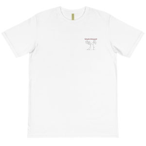 Organic T-Shirt Pocket Logo With Hurting Other Is Hurting Yourself