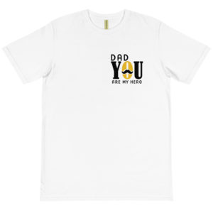 Organic T-Shirt Pocket Logo with Dad You Are My Hero