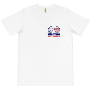Organic T-Shirt Pocket Logo with Build America Not Bully America
