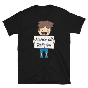 Short-Sleeve Unisex T-Shirt With Honor All Religion