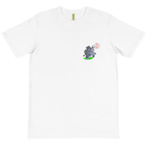 Organic T-Shirt Pocket Logo with Please I Cant Breath