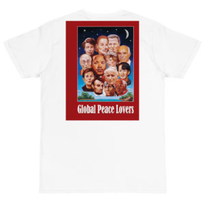 Organic T-Shirt Back Logo with Global Peace Lovers