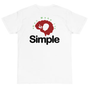 Organic T-Shirt Back Logo With Hey Make It Simple