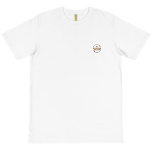 Organic T-Shirt pocket Logo With Hey What Goes Around Comes Around